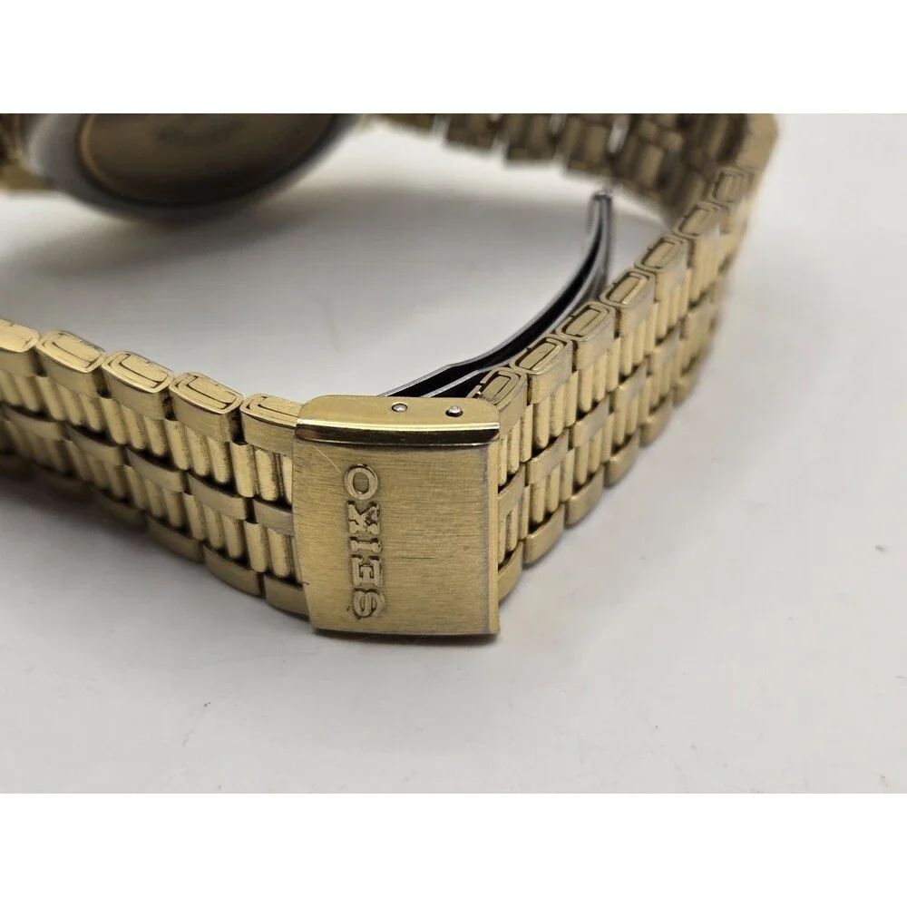 1990 Seiko Quartz AGS (Kinetic) 7M22-6A00 Vintage 35mm Watch. NEW CAPACITOR.